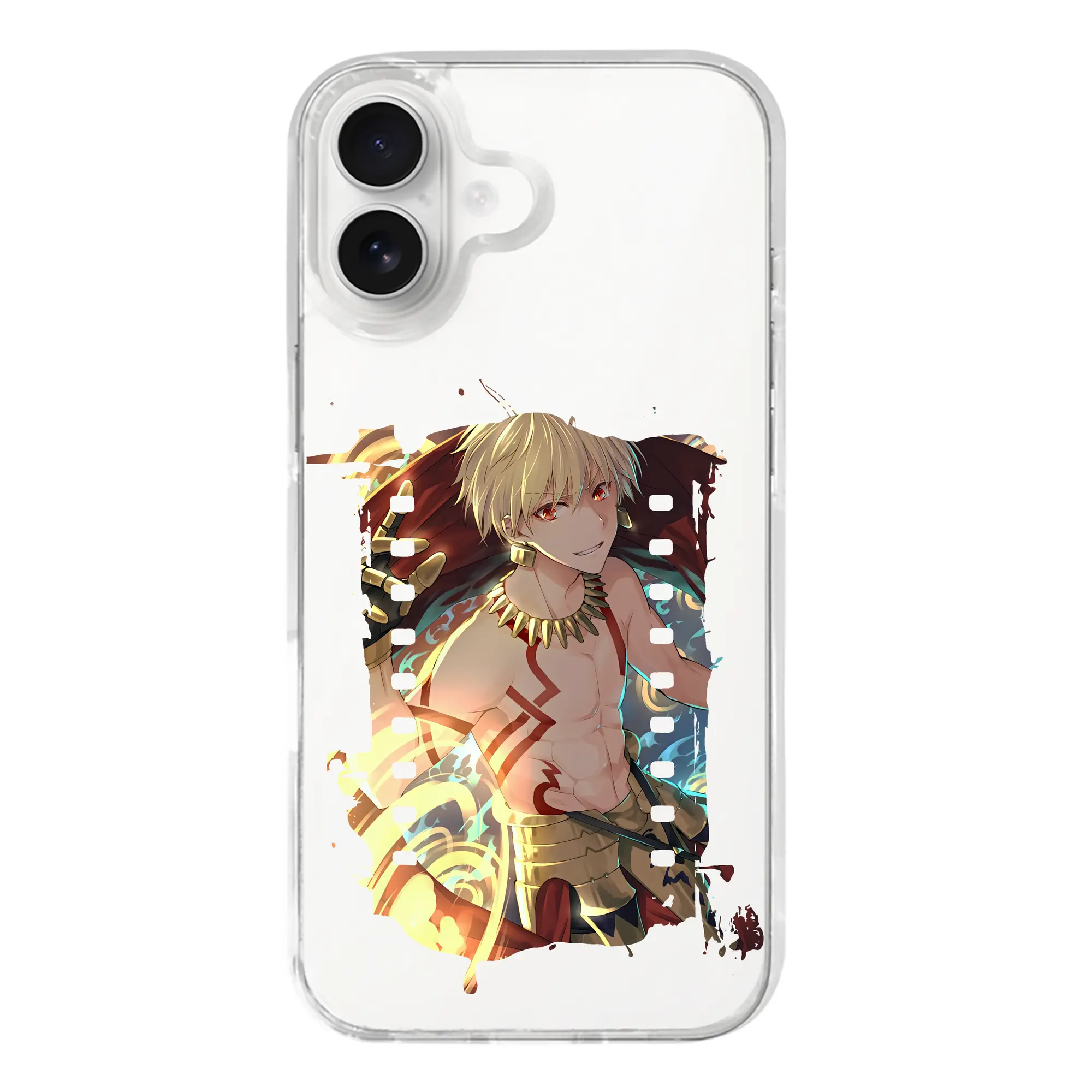 FGO グッズ,ギルガメッシュ - iPhone 17シリーズ 透明スマホケース – 薄型・耐衝撃・精密フィット保護カバー